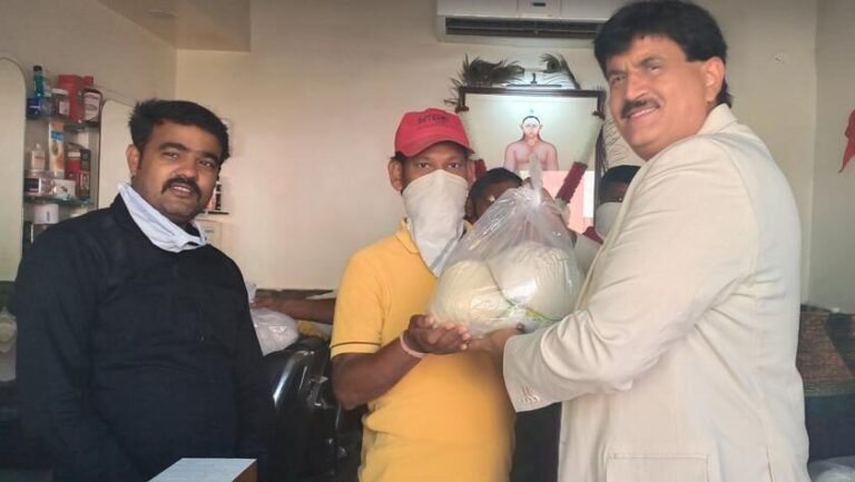 Social Projects of Jitendra Joshi - distributing food and Essential items during Covid19 Pandemic