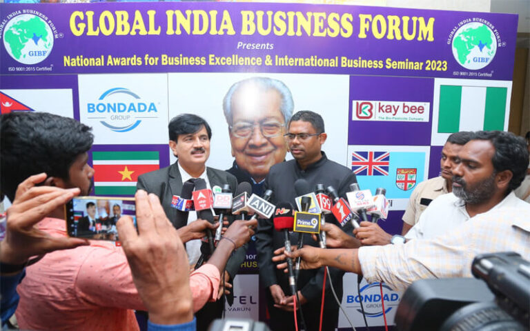 Jitendra Joshi at Global India Business Forum press conference